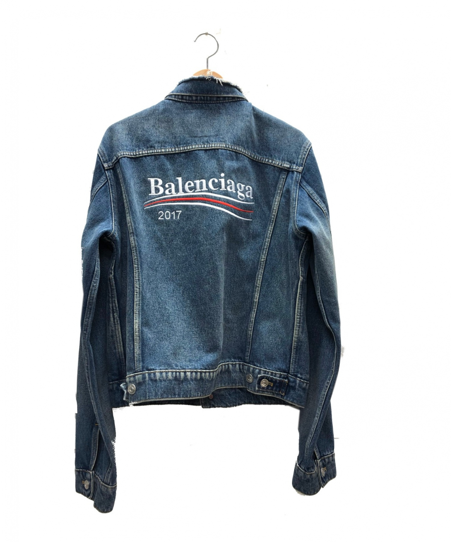 balenciaga campaign denim jacket