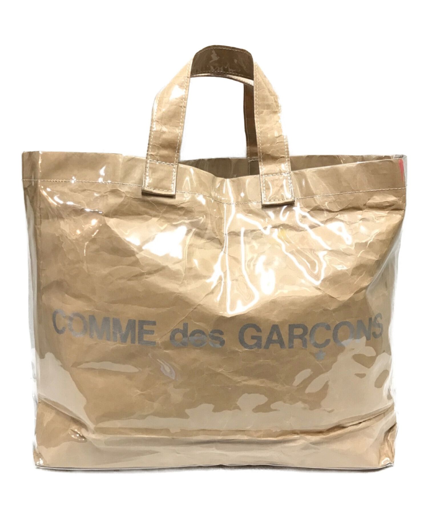 COMME des GARCONS (コムデギャルソン) PVCトートバッグ ベージュ サイズ:記載なし｜ブランド古着の通販サイト【ブランドコレクト】