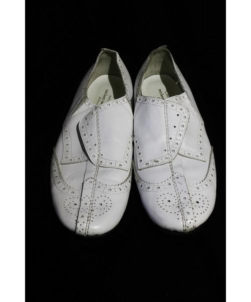 トリココムデギャルソン シューズ 白 ゆったりと大きめサイズ - 靴