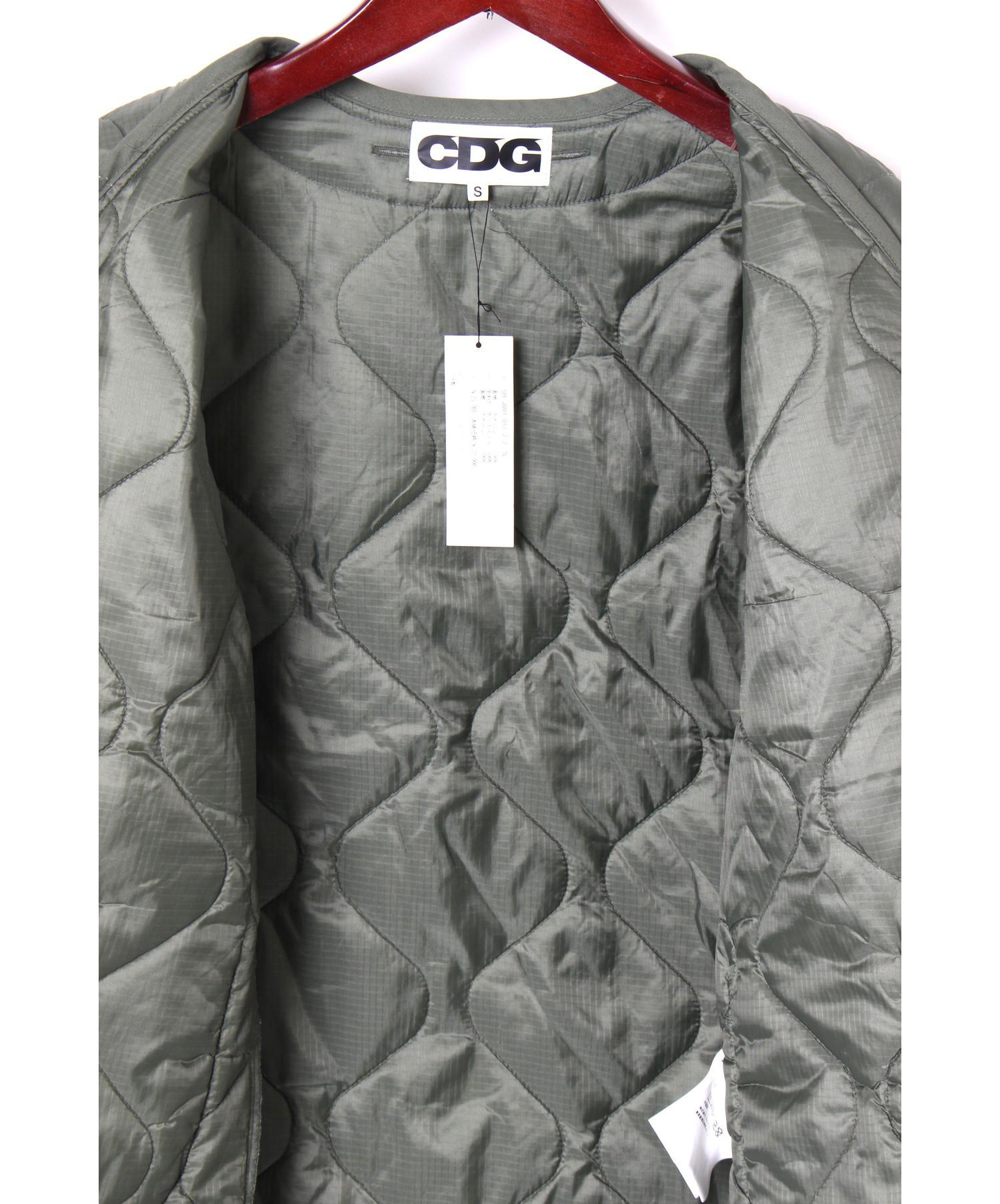 CDG×ALPHA Wネーム限定コラボ キルティングジャケット 大きな割引