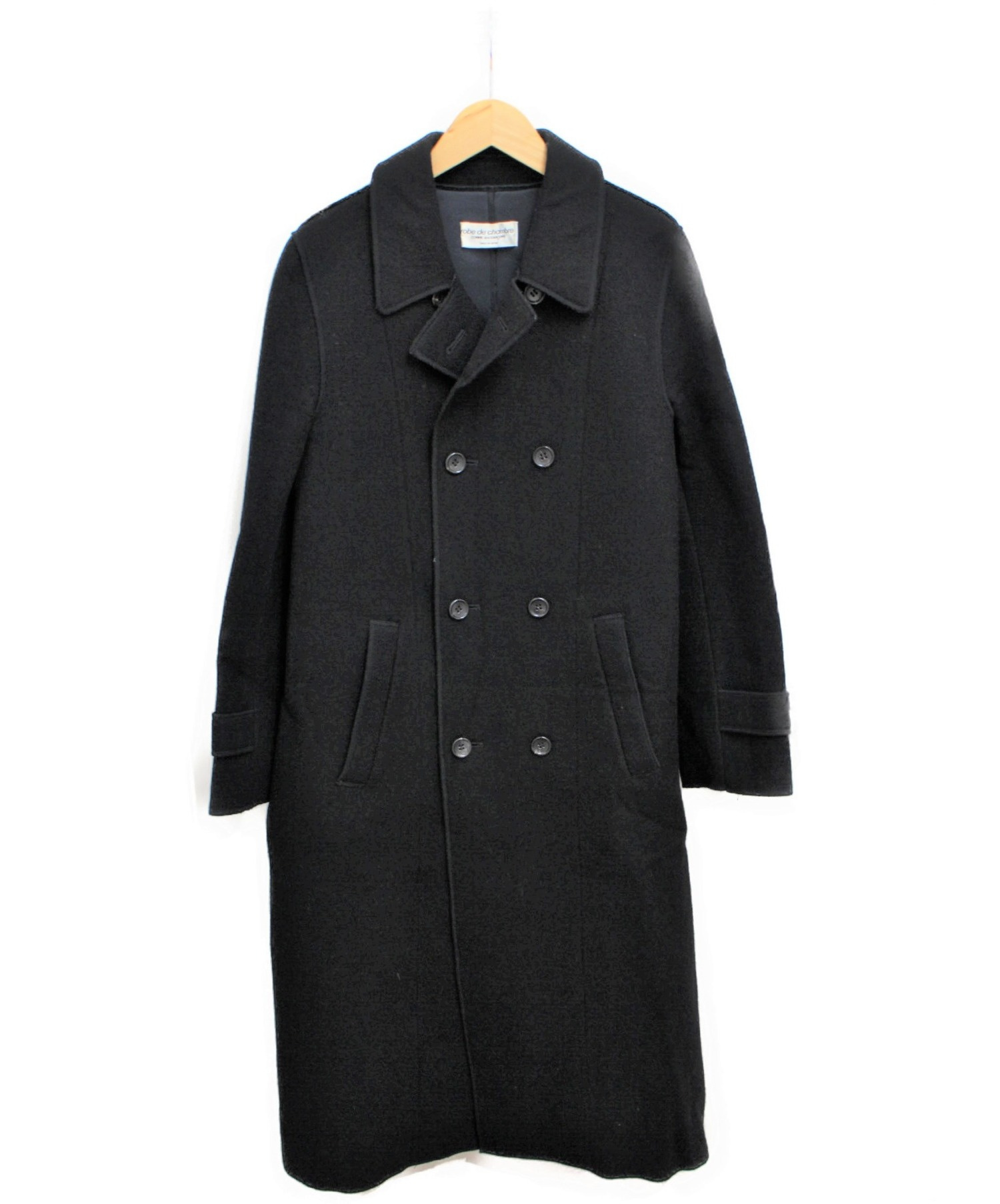 robe de chambre COMME des GARCONS (ローブドシャンブルコムデギャルソン) ウールボンディングコート ブラック  サイズ:-