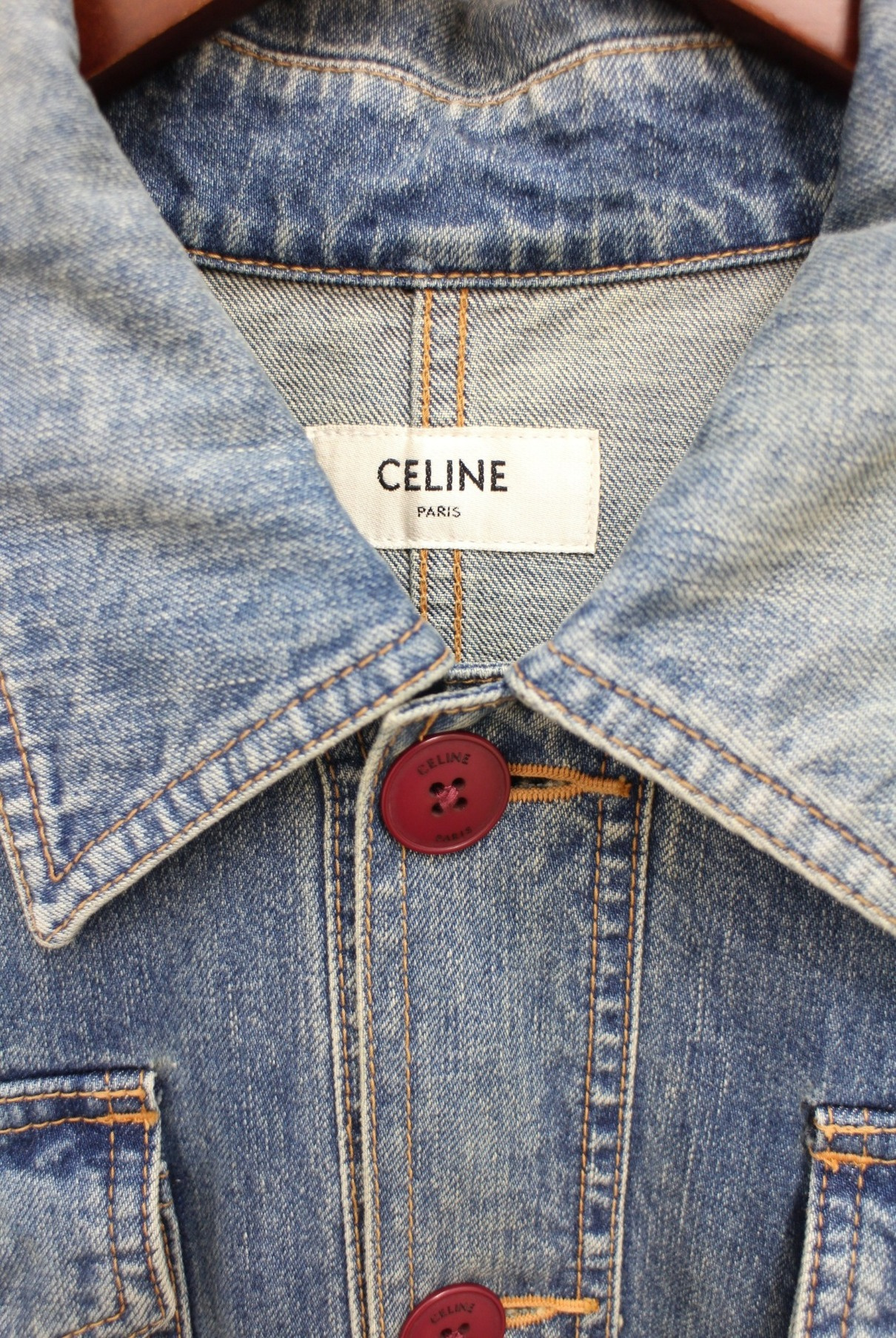 CELINE (セリーヌ) 20SS サファリデニムジャケット インディゴ サイズ:L