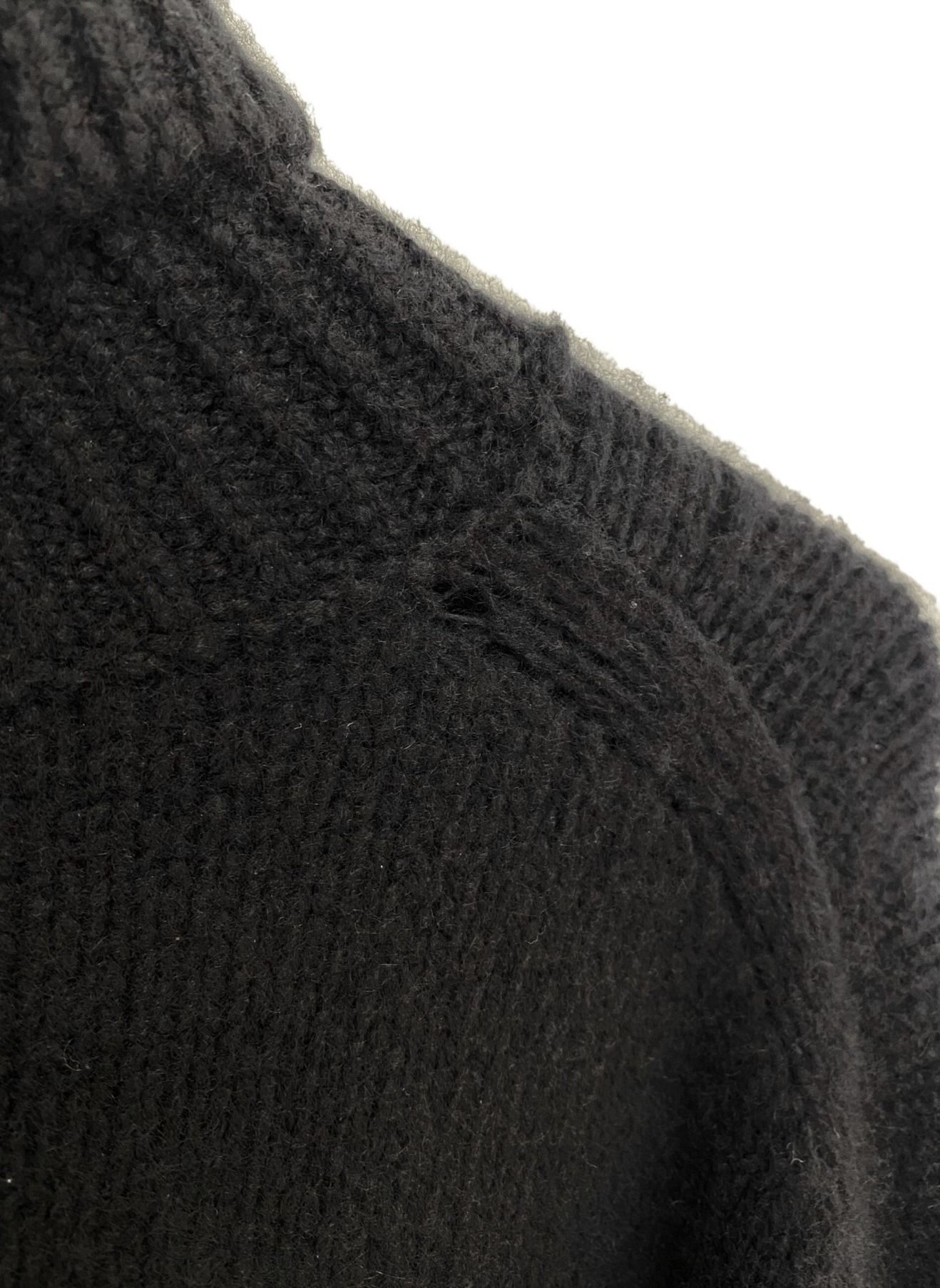 Maison Margiela (メゾンマルジェラ) カシミヤセーター ブラック サイズ:L