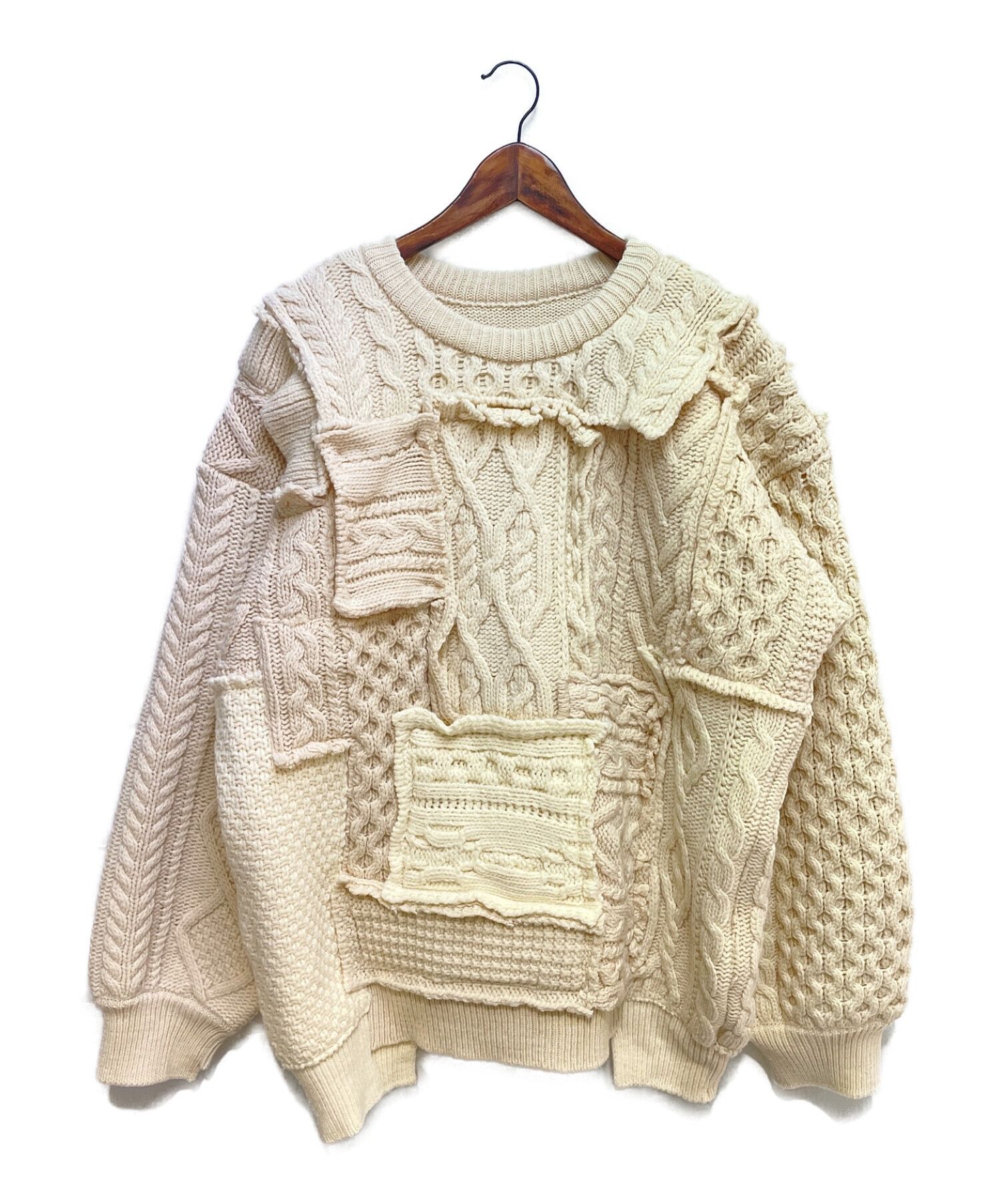 stein OVERSIZED INTERLACED CABLE KNIT-