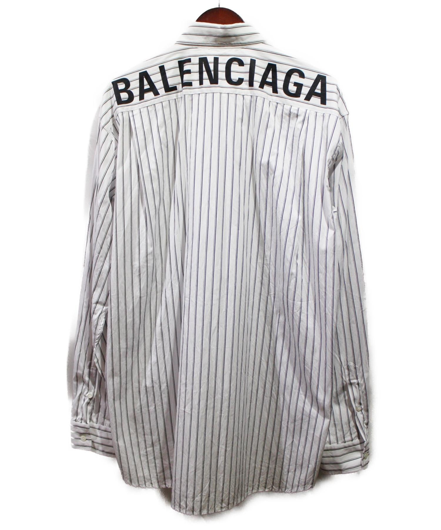 サイズ Balenciaga バックロゴシャツの通販 by shop｜バレンシアガなら