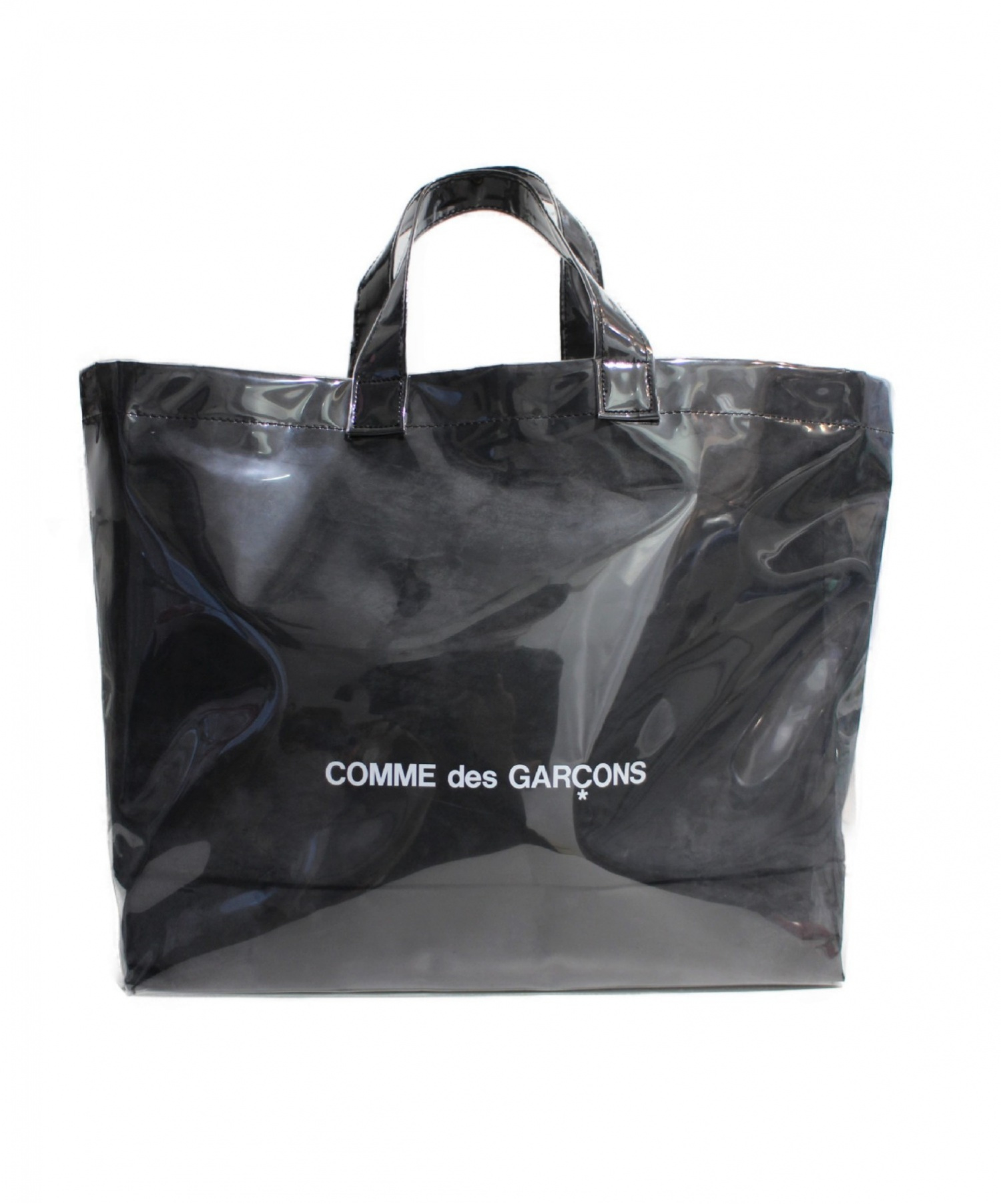 COMME des GARCONS (コムデギャルソン) PVCトートバッグ ブラック サイズ:-