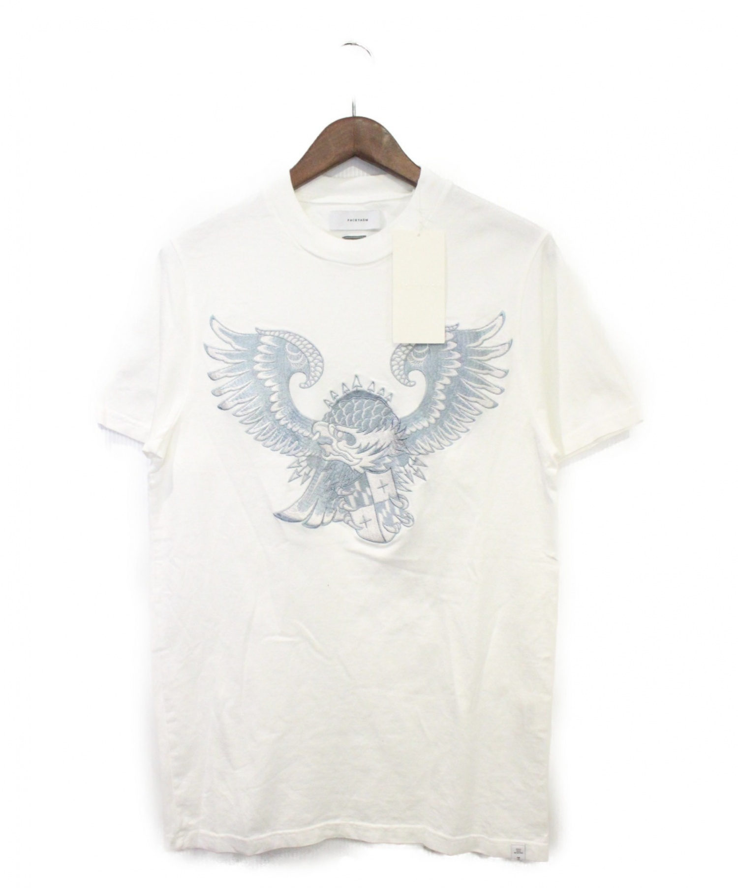FACETASM (ファセッタズム) イーグル刺繍Tシャツ ホワイト サイズ:4