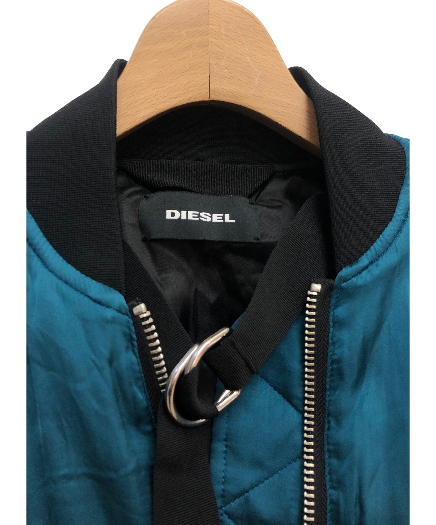 DIESEL (ディーゼル) 19AW ボンバージャケット ブルーグリーン サイズ 