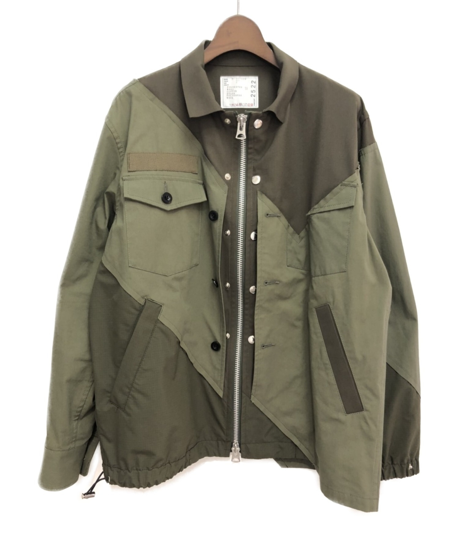 21SS sacai Solid Mix Blouson 1 21-02522M-