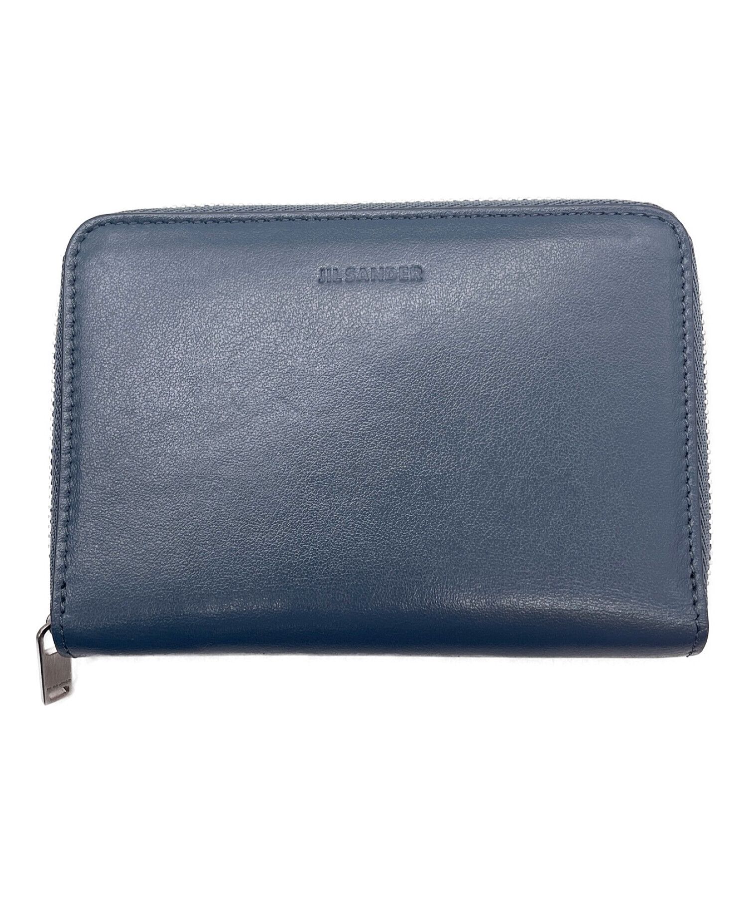 JIL SANDER (ジルサンダー) POCKET ZIP AROUND WALLET グレー サイズ:-