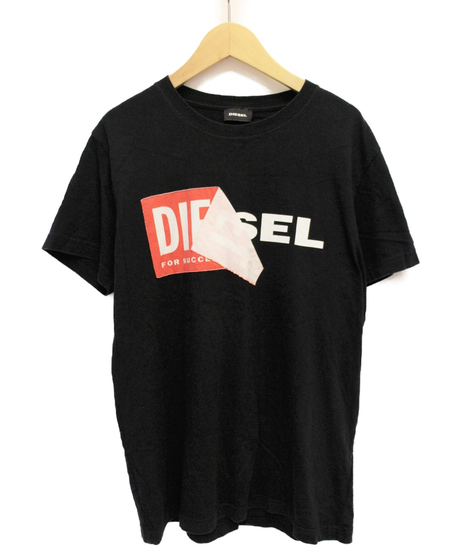 Diesel ディーゼル ロゴプリントtシャツ ブラック サイズ M ブランド古着の通販サイト ブランドコレクト