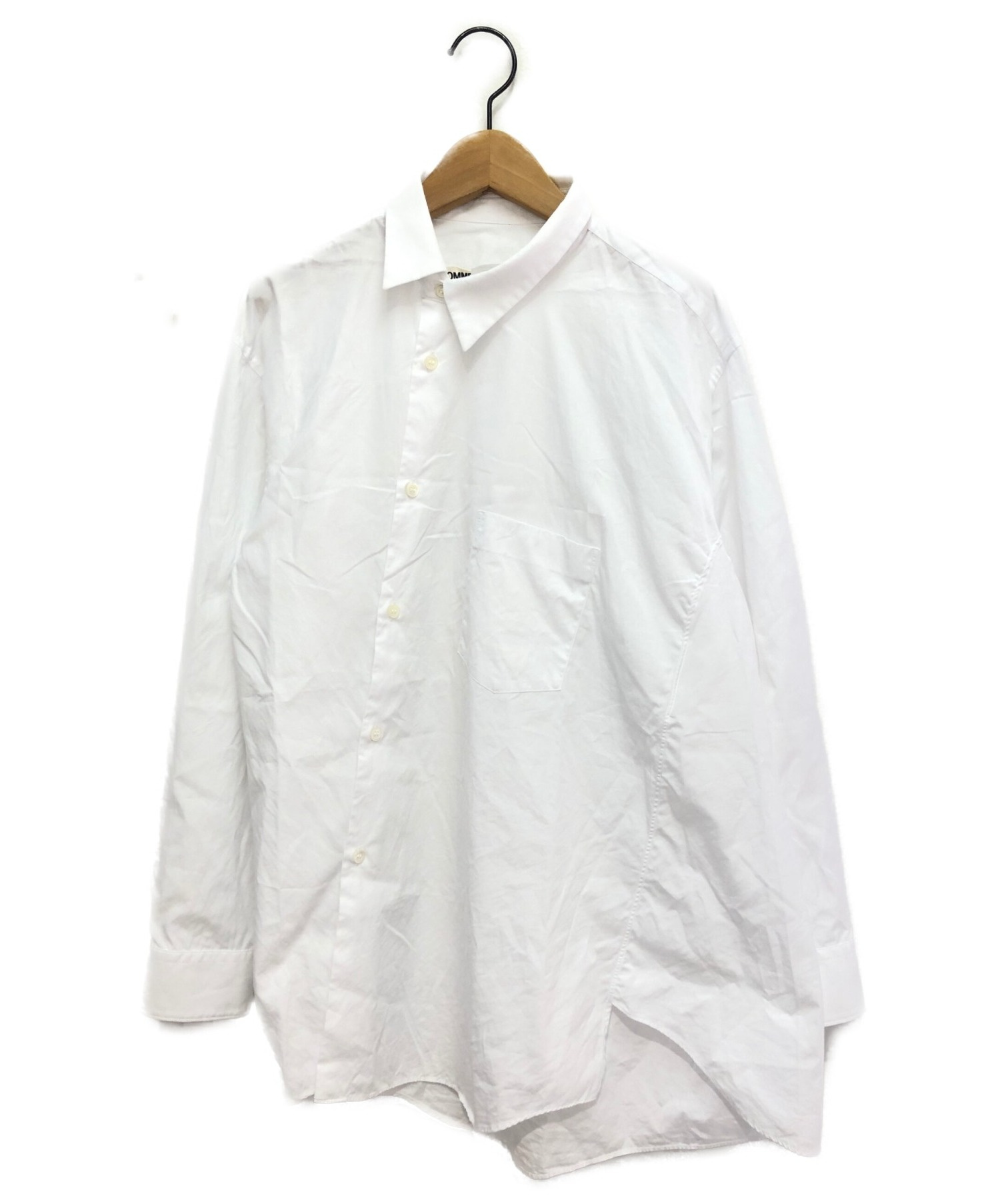 COMME des GARCONS (コムデギャルソン) アシンメトリーシャツ ホワイト サイズ:M
