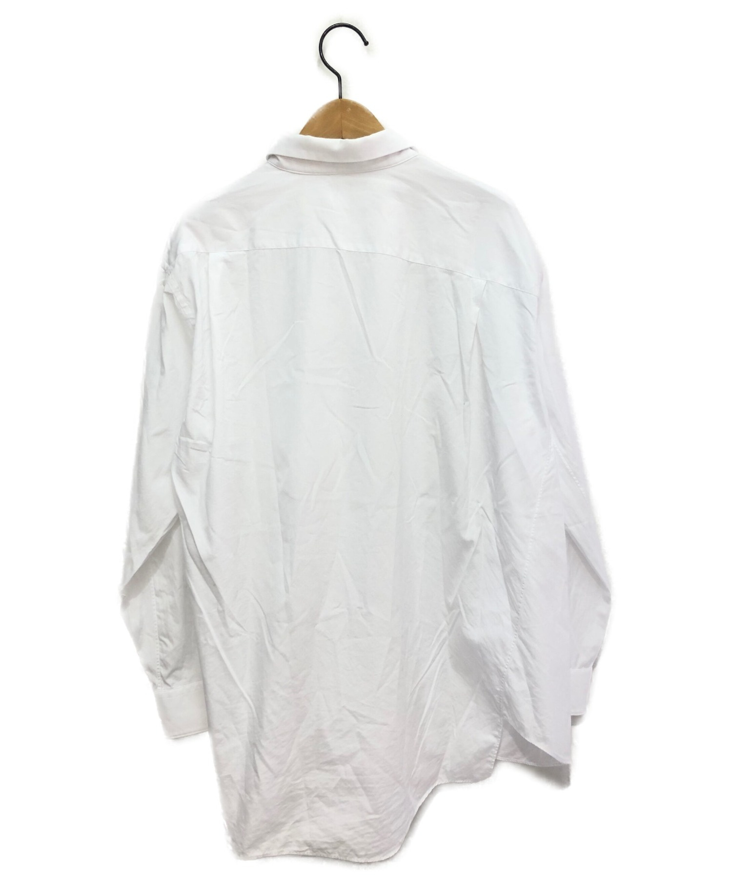 COMME des GARCONS (コムデギャルソン) アシンメトリーシャツ ホワイト サイズ:M