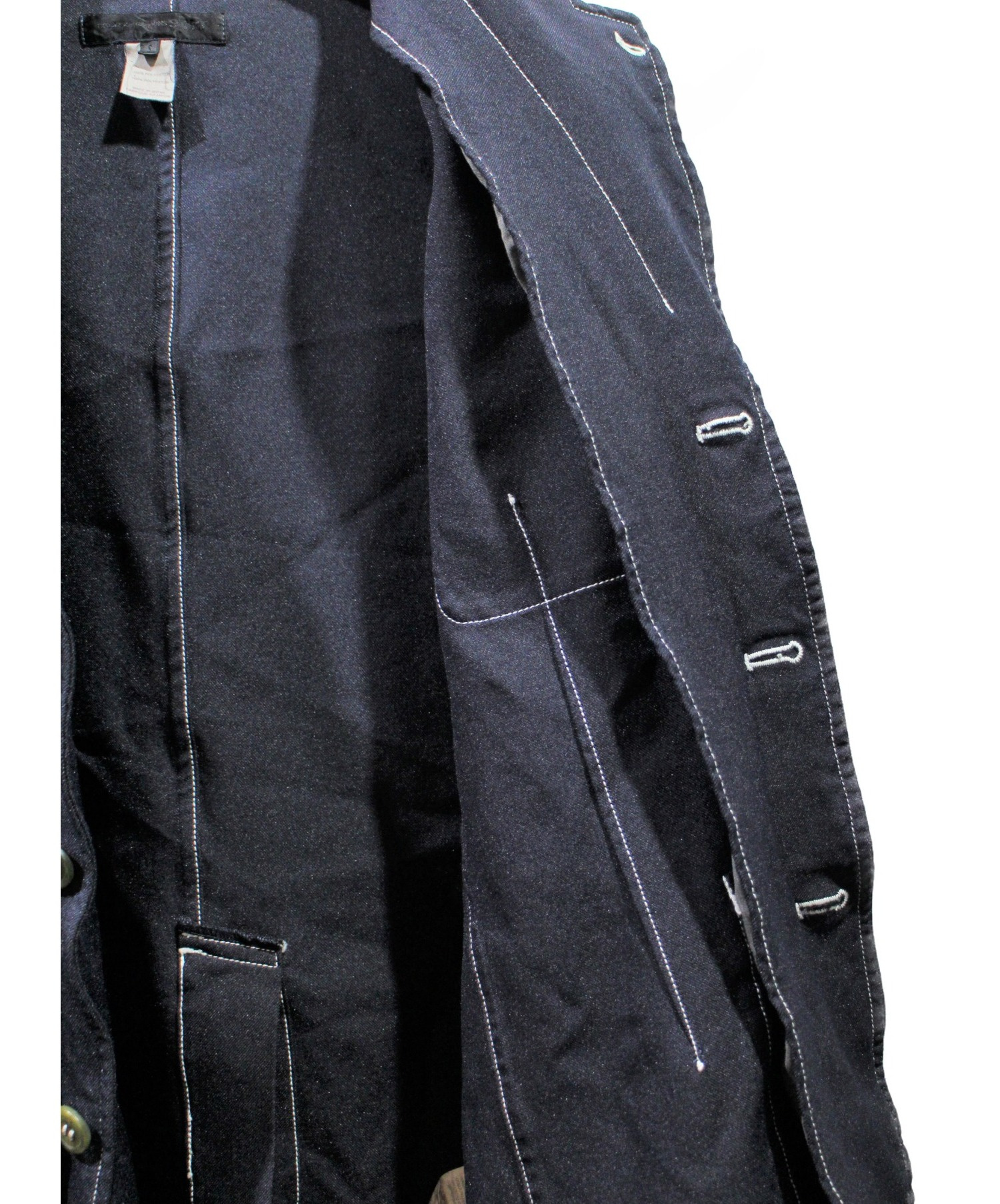 COMME des GARCONS SHIRT (コムデギャルソンシャツ) 製品染めジャケット ネイビー サイズ:S