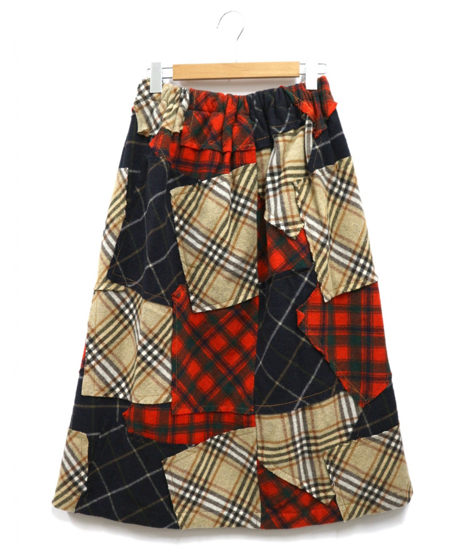 良いオンライン販売 トリココムデギャルソン　パッチワーク巻きスカート　サイズS ロングスカート