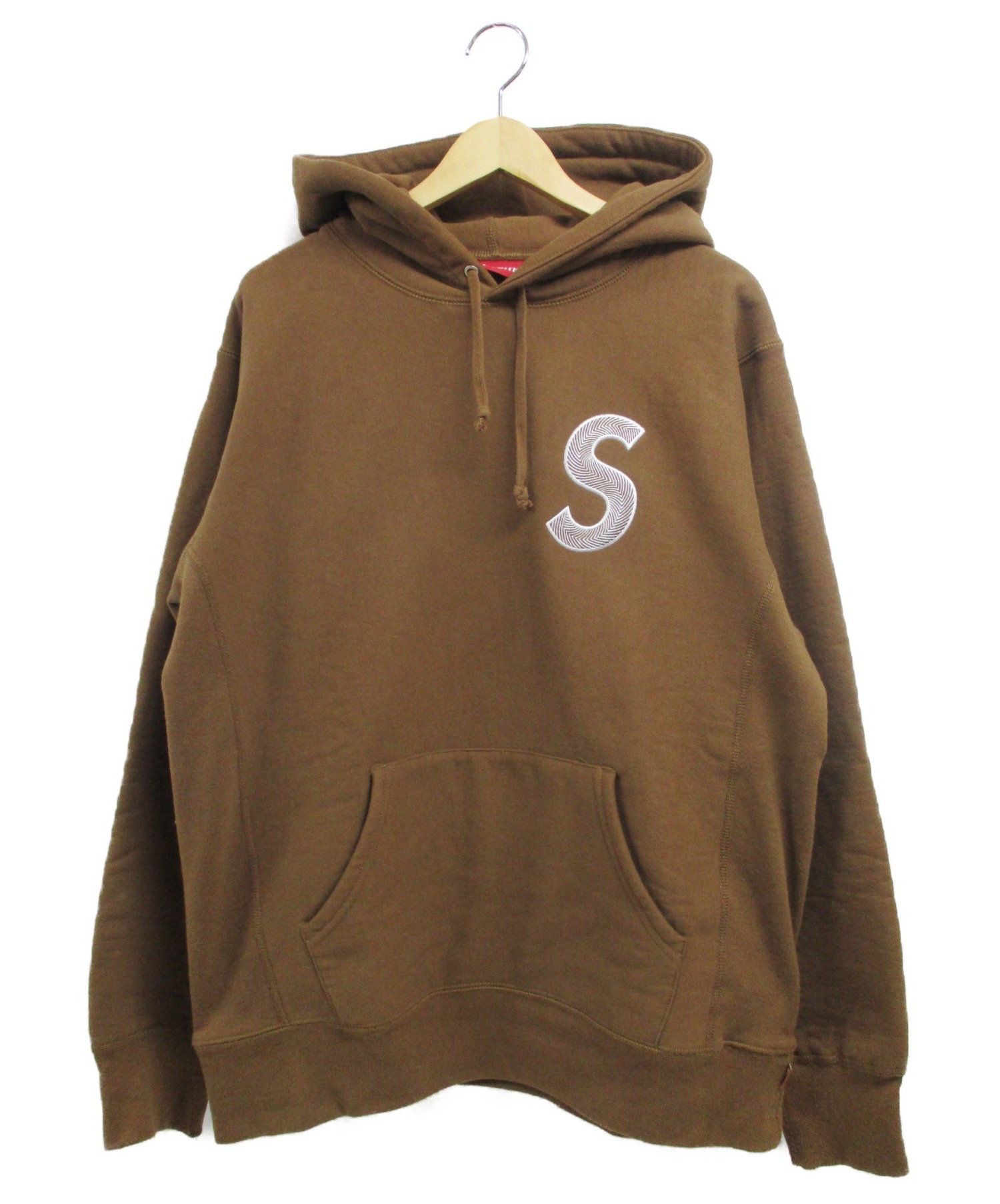 18aw supreme S logo hooded sweatshirt