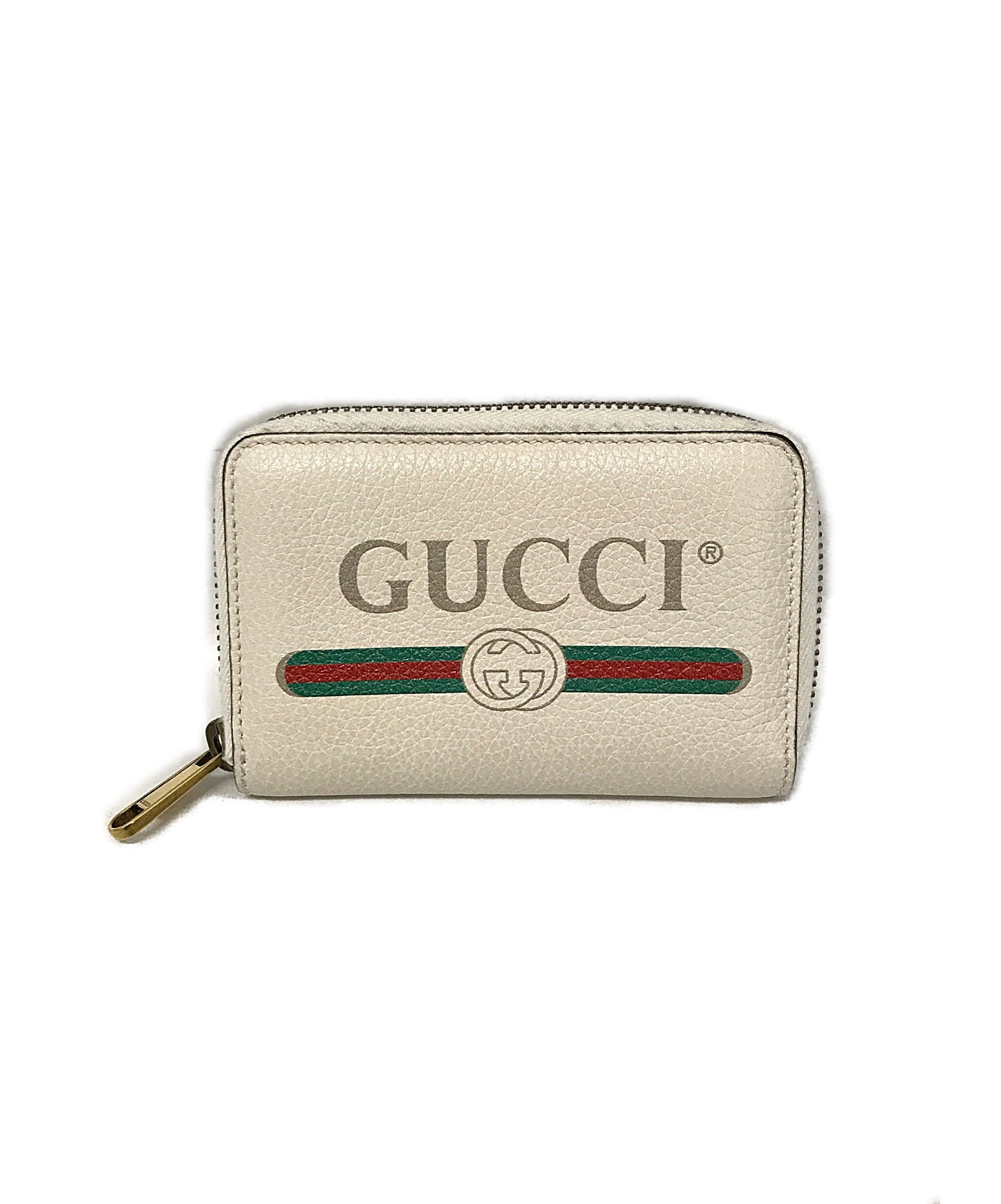 大特価 GUCCI 496319 レザーグッチプリント コインケース グッチ お得