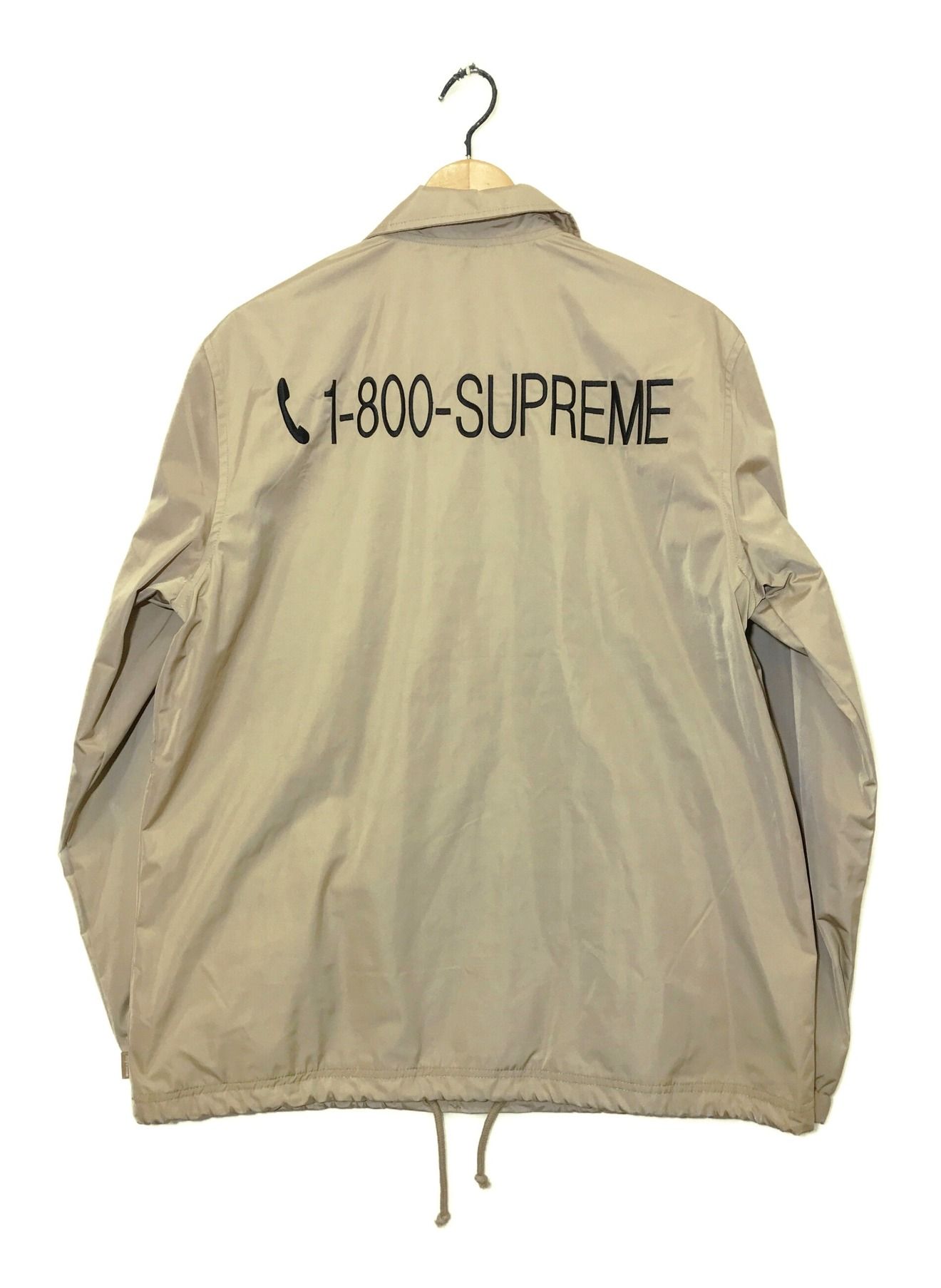 2021春夏新色】 supreme コーチジャケット 2019fw ベージュ Sサイズ