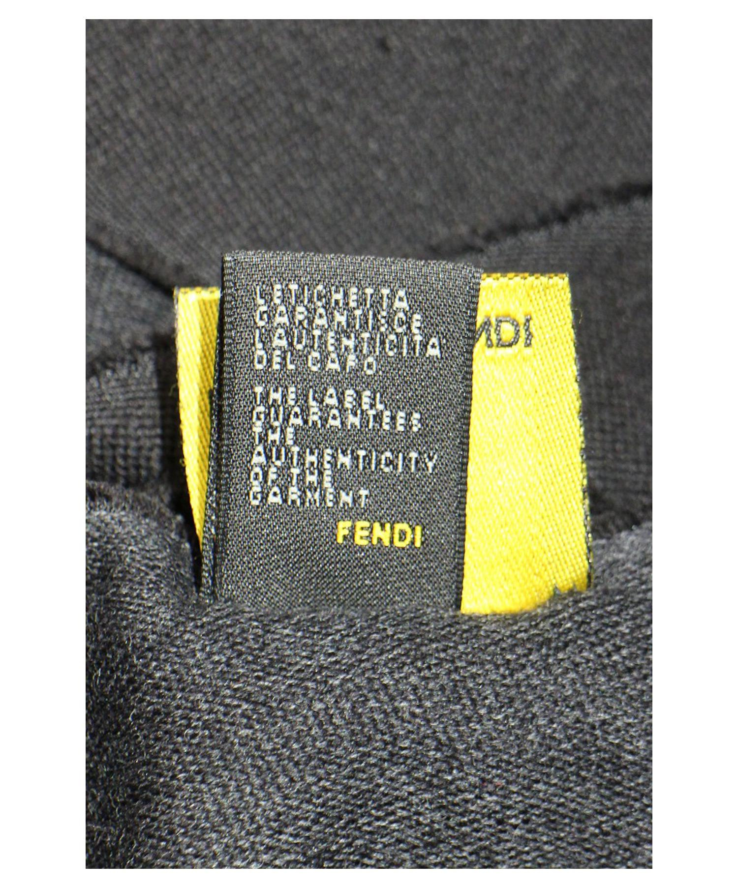 Fendi フェンディ マフラー ブラック ブランド古着の通販サイト ブランドコレクト