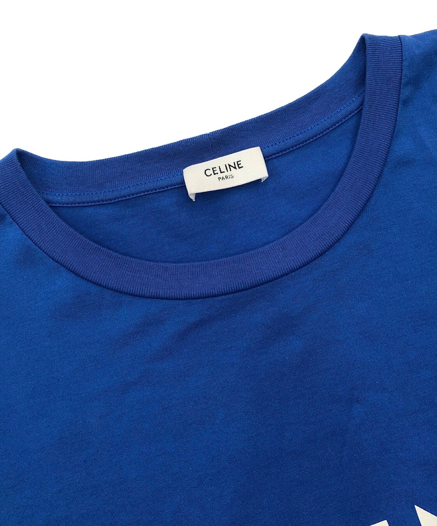 CELINE (セリーヌ) CELINE ルーズ Tシャツ ブルー サイズ:XS