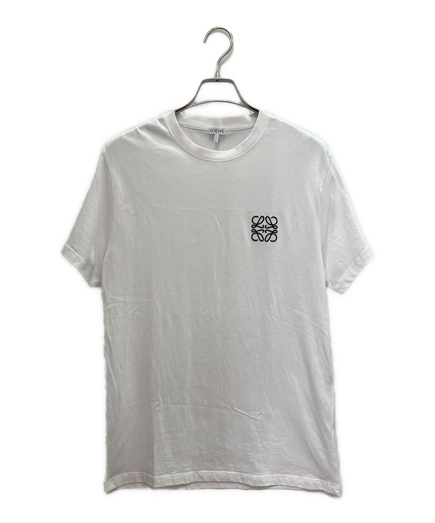 LOEWE (ロエベ) アナグラム刺繍 コットンTシャツ ホワイト サイズ:S