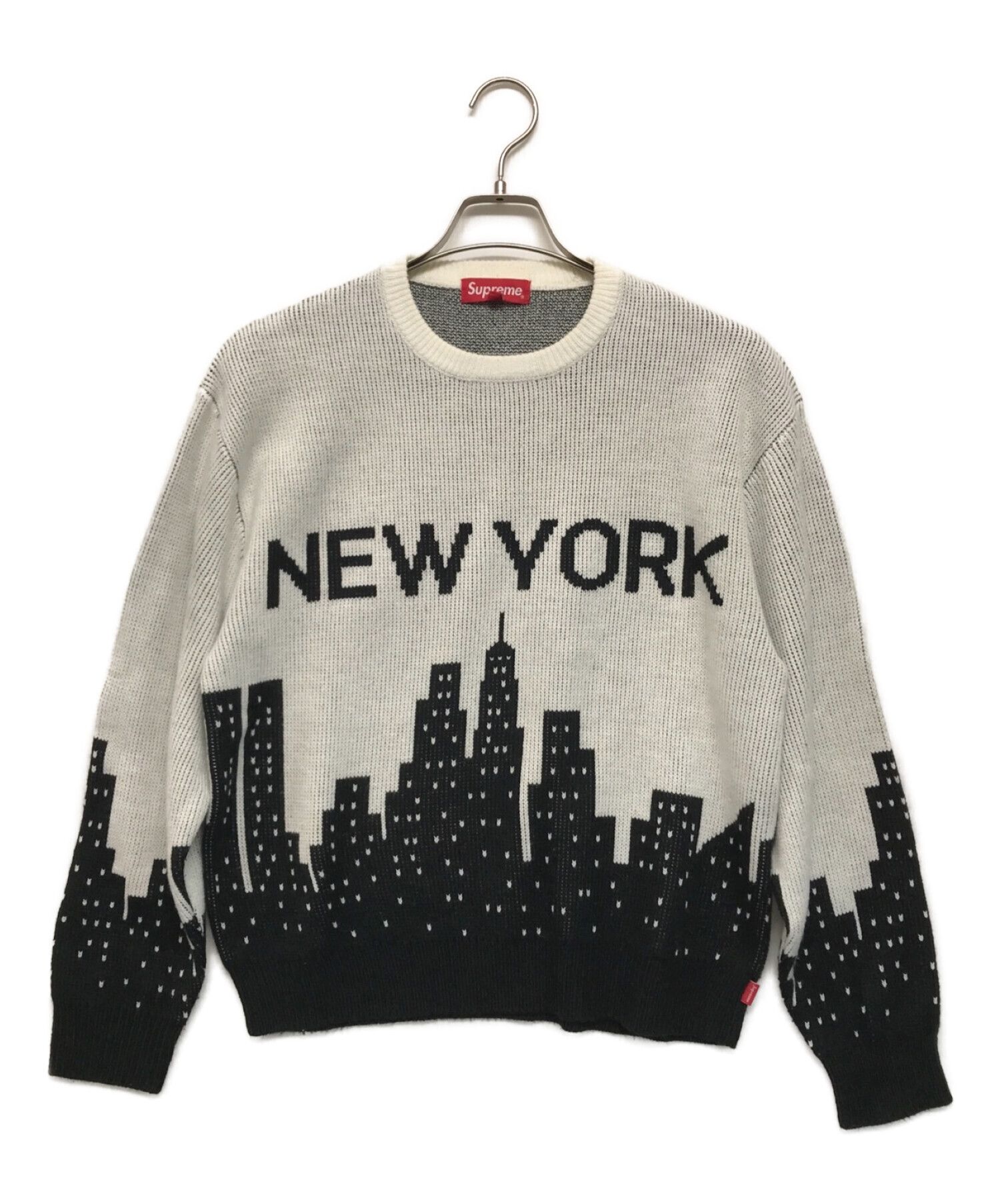 90%OFF!】 SUPREME 20S S New York Sweater 総柄 デカロゴ asakusa.sub.jp