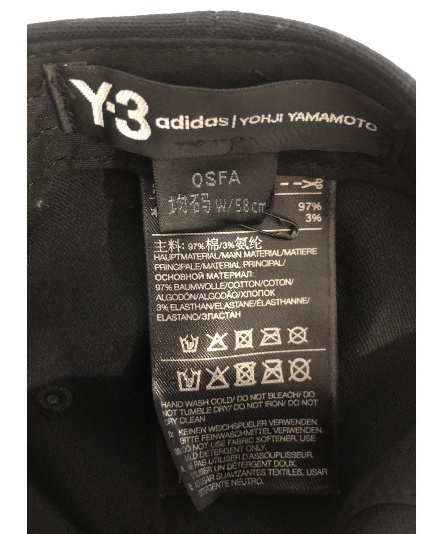 Y-3 (ワイスリー) キャップ/ Y-3 3STP CAP レッド×ブラック 直営店限定 
