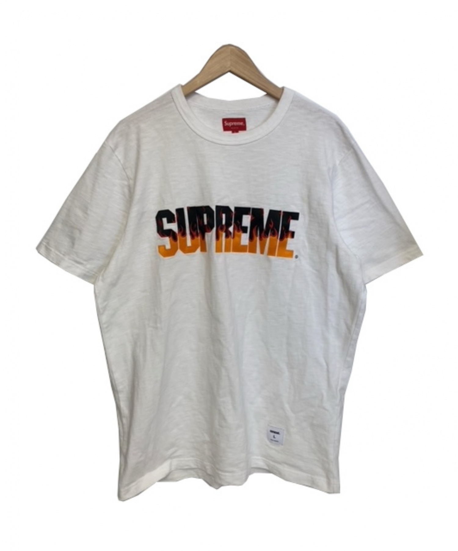 Supreme flame s/s top WHITE Lサイズ-