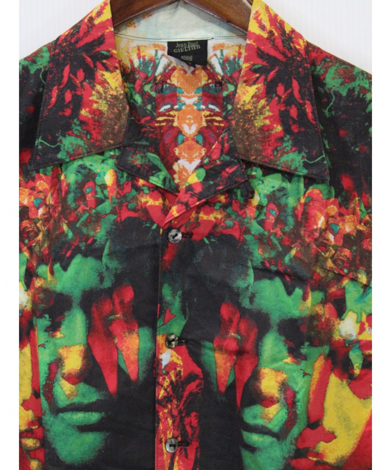 Jean Paul Gaultier homme (ジャンポールゴルチェオム) プリントシャツ サイズ:48