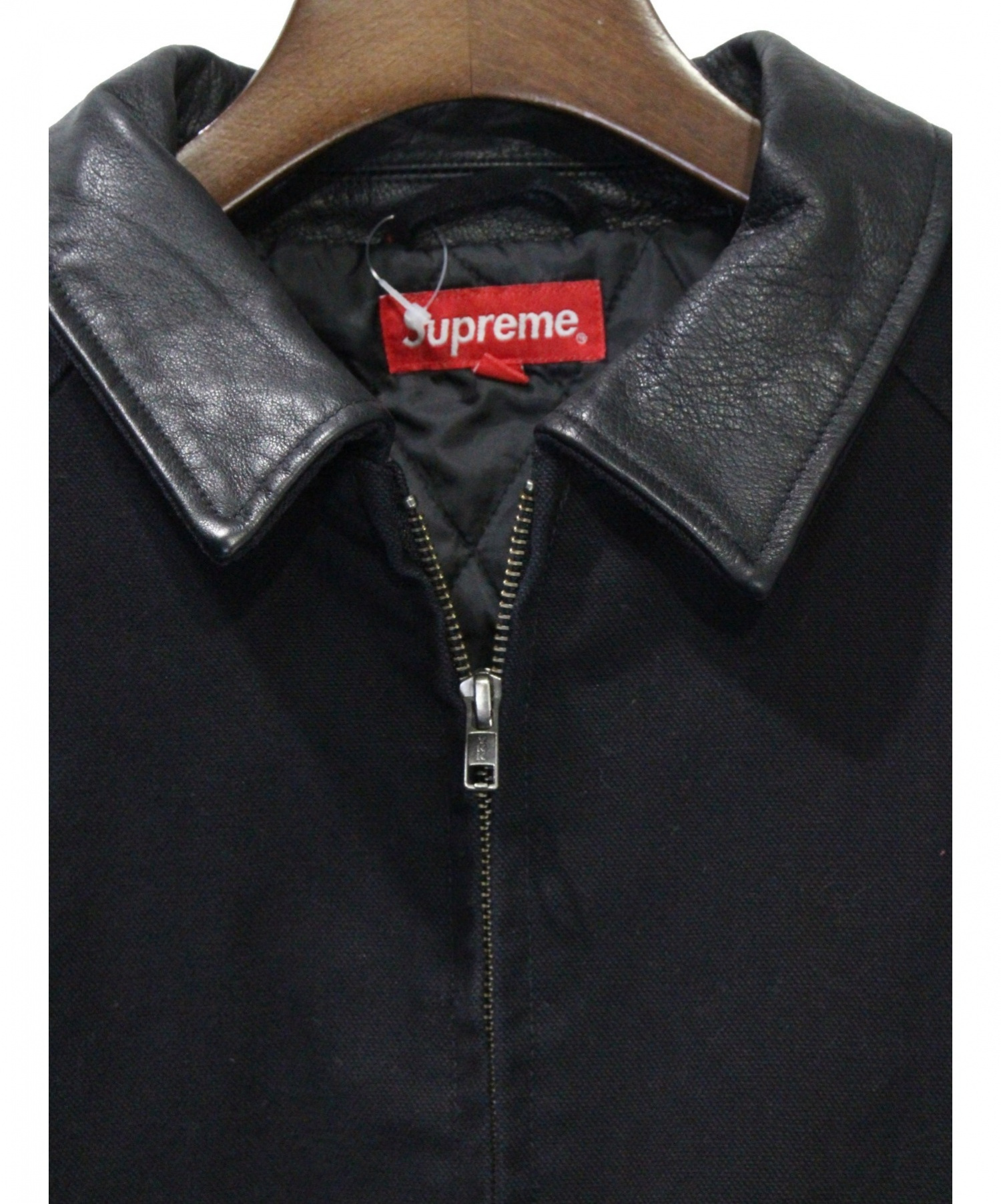 激安買う Collar Leather supreme Work Ｌサイズ Jacket ブルゾン