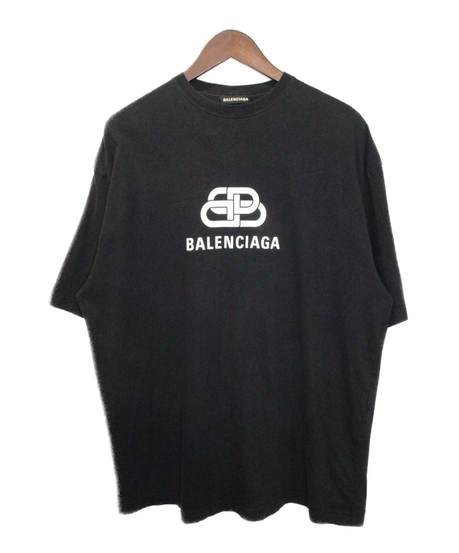BALENCIAGA (バレンシアガ) BBロゴプリントTシャツ ブラック サイズ:S｜ブランド古着の通販サイト【ブランドコレクト】