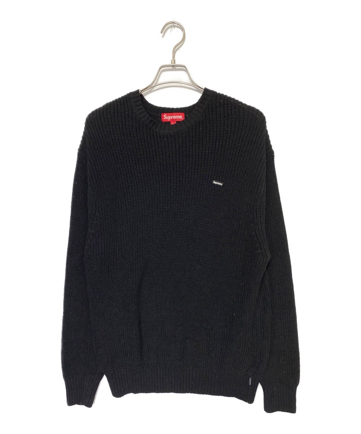 Supreme メランジ リブ ニット セーター black Lサイズ トップス