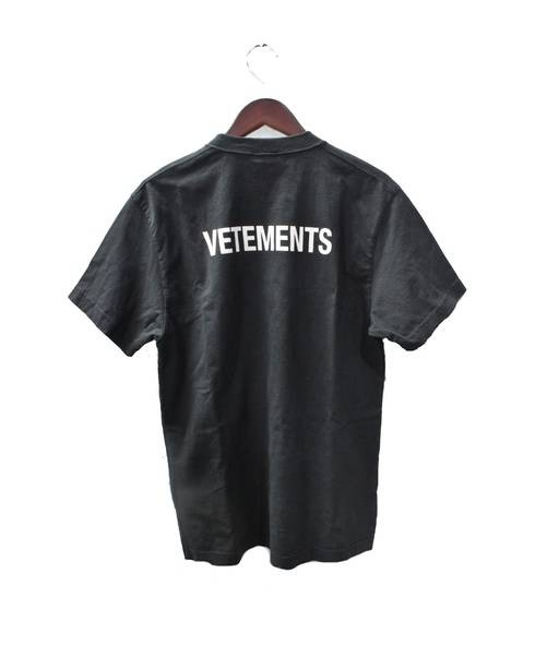 VETEMENTS (ヴェトモン) STAFF Tシャツ ブラック サイズ:M