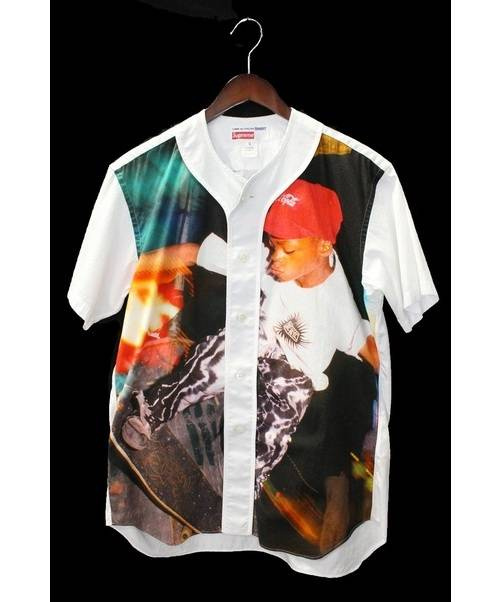 Supreme Comme Des Garcons Shirt シュプリーム コムデギャルソンシャツ ベースボールシャツ ホワイト サイズ Xs ブランド古着の通販サイト ブランドコレクト