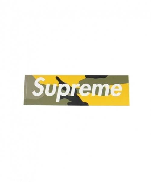 Supreme シュプリーム ブルックリンカモボックスロゴステッカー イエローxカーキ サイズ ブランド古着の通販サイト ブランドコレクト