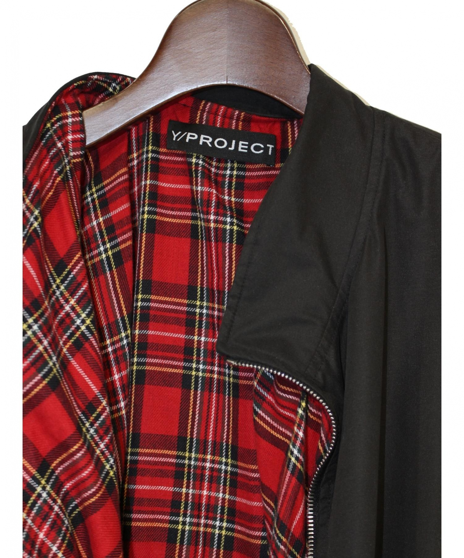 Y/PROJECT (ワイプロジェクト) ドッキングボンバージャケット ブラック サイズ:XL