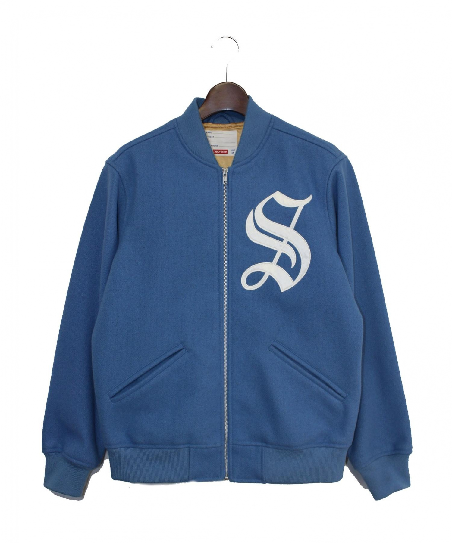 正規SUPREME Old English Zip Varsity JK M - アウター