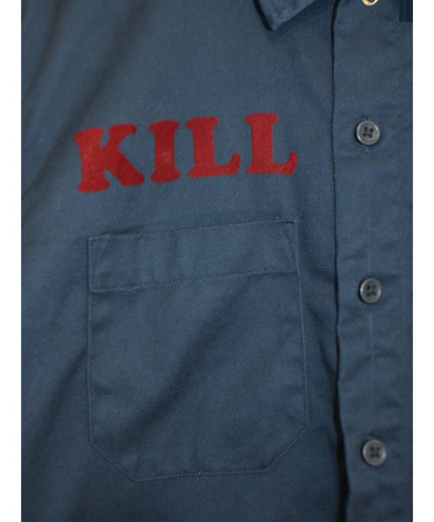 SUPREME (シュプリーム) 16SS Kill Work Shirt ネイビー サイズ:M 