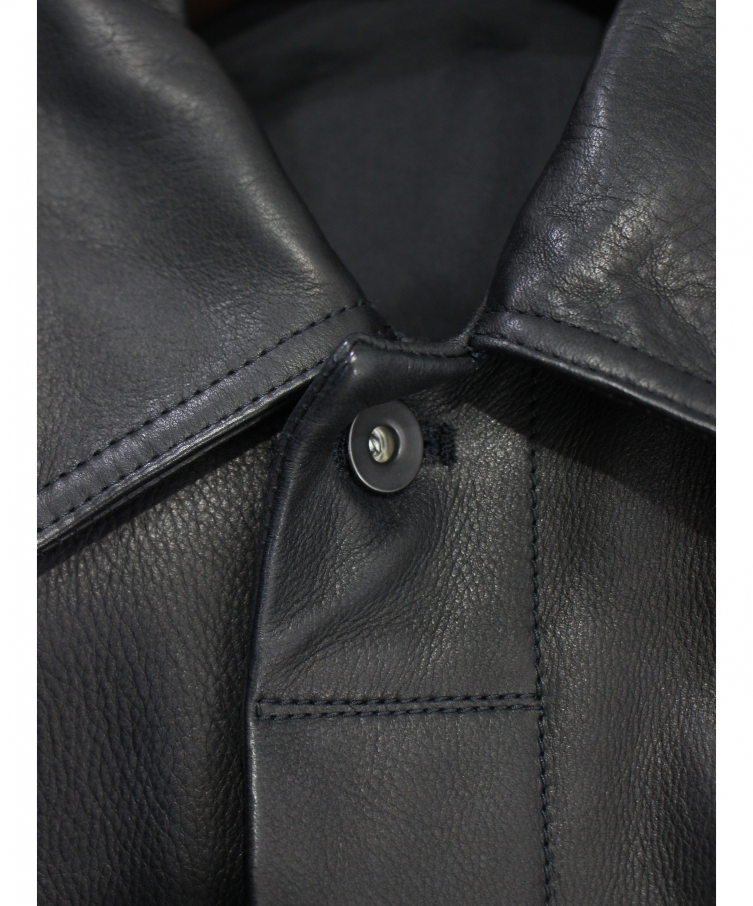 RICK OWENS (リックオウエンス) レザージャケット ブラック サイズ:48