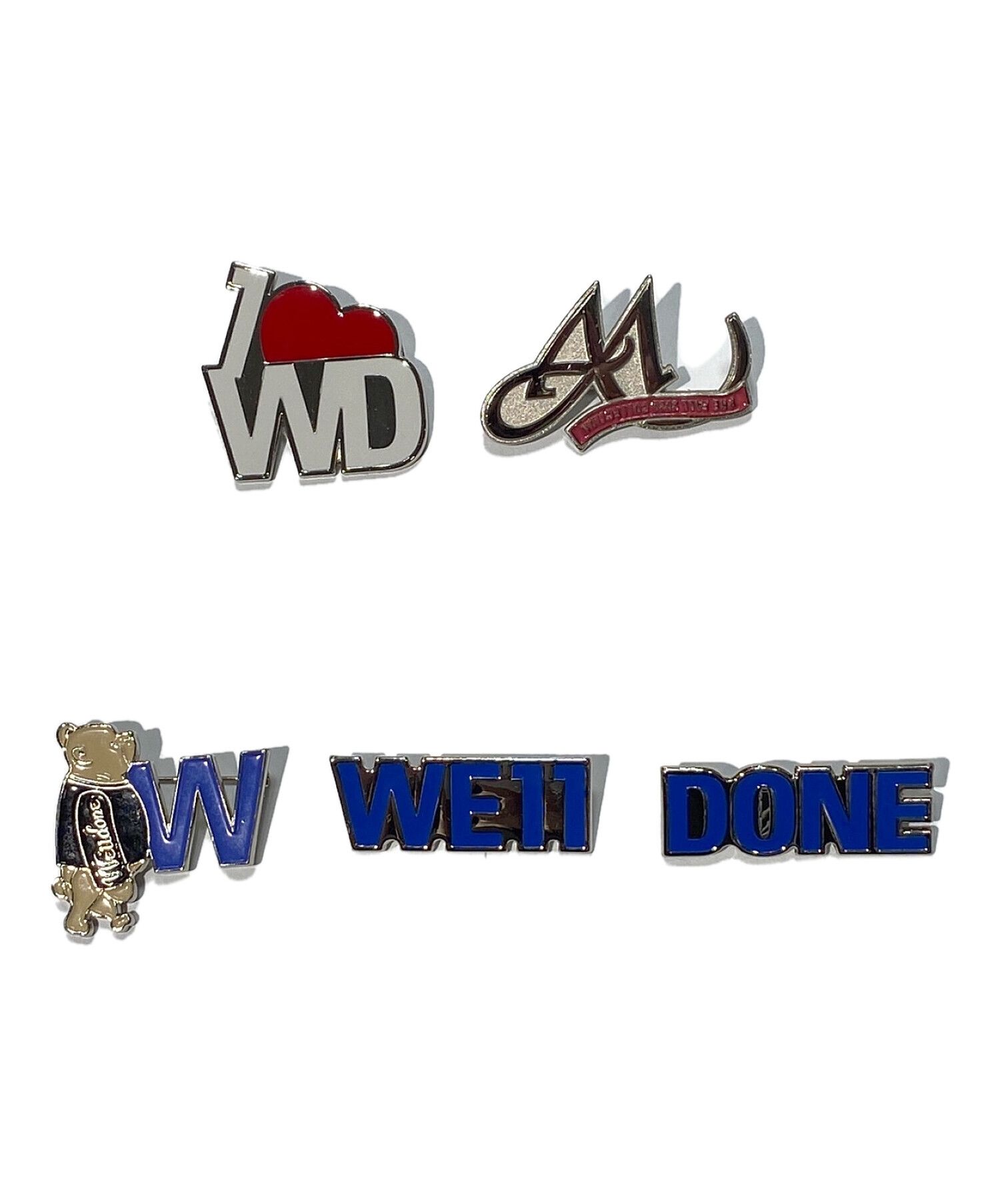 WE11DONE (ウェルダン) SET OF WE11DONE PINS