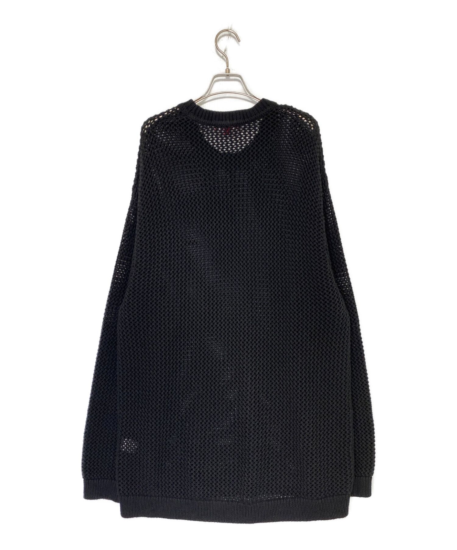 Supreme Open Knit Small Box Sweater 黒 demos-link.com
