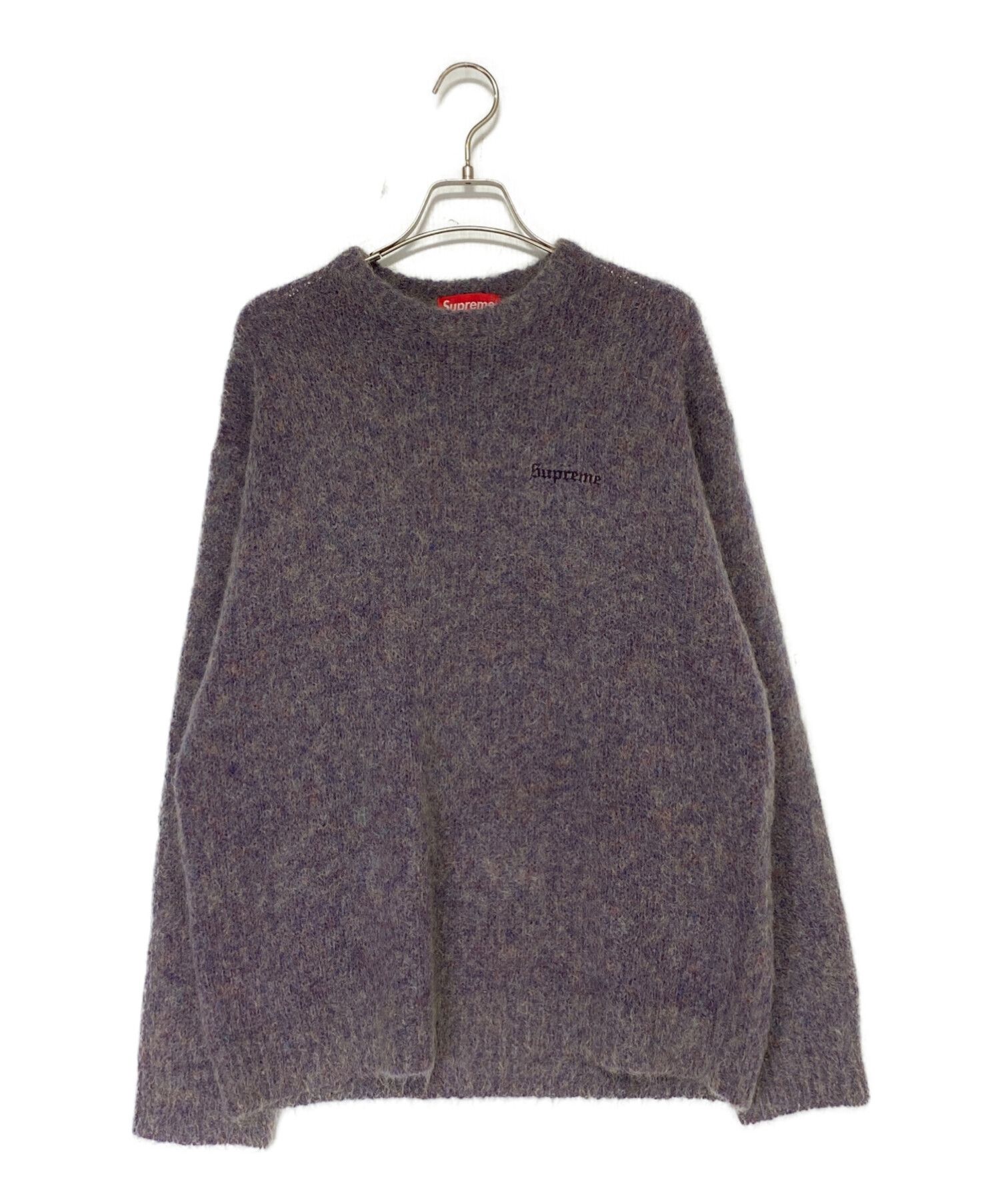 supreme mohair sweater モヘアニット パープル トップス ニット