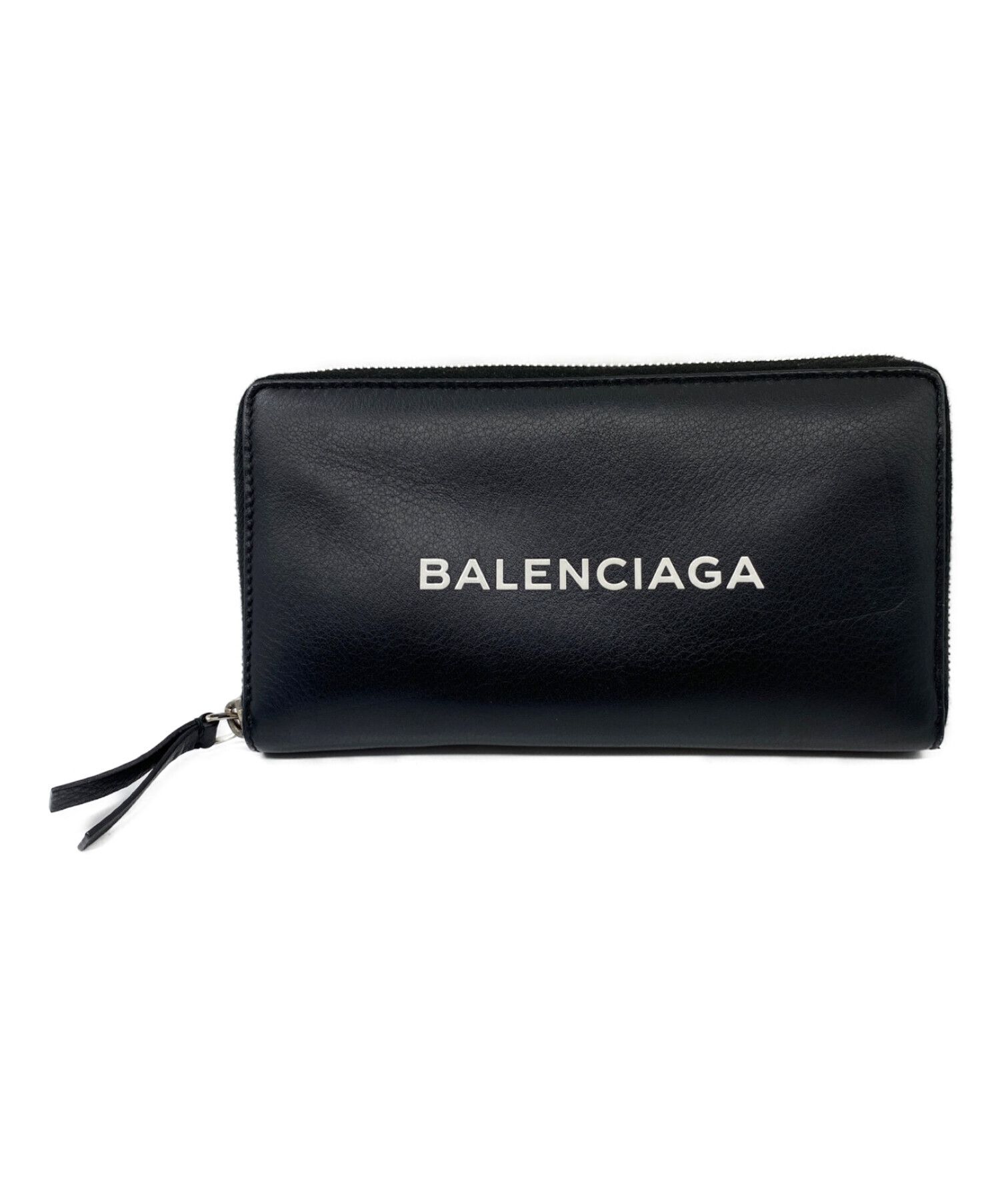 BALENCIAGA (バレンシアガ) ラウンドファスナー長財布 ブラック サイズ:-