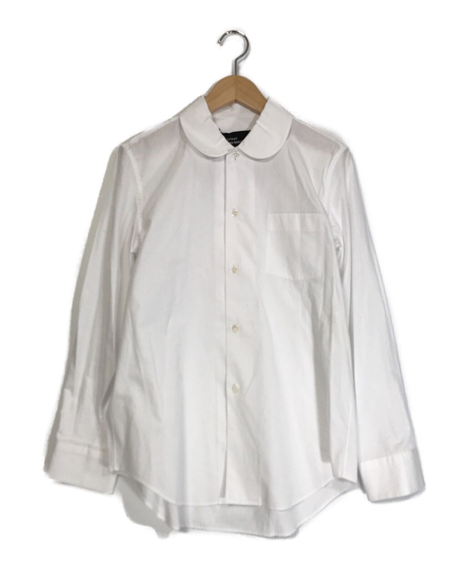 tricot COMME des GARCONS (トリココムデギャルソン) 丸襟シャツ ホワイト サイズ:M