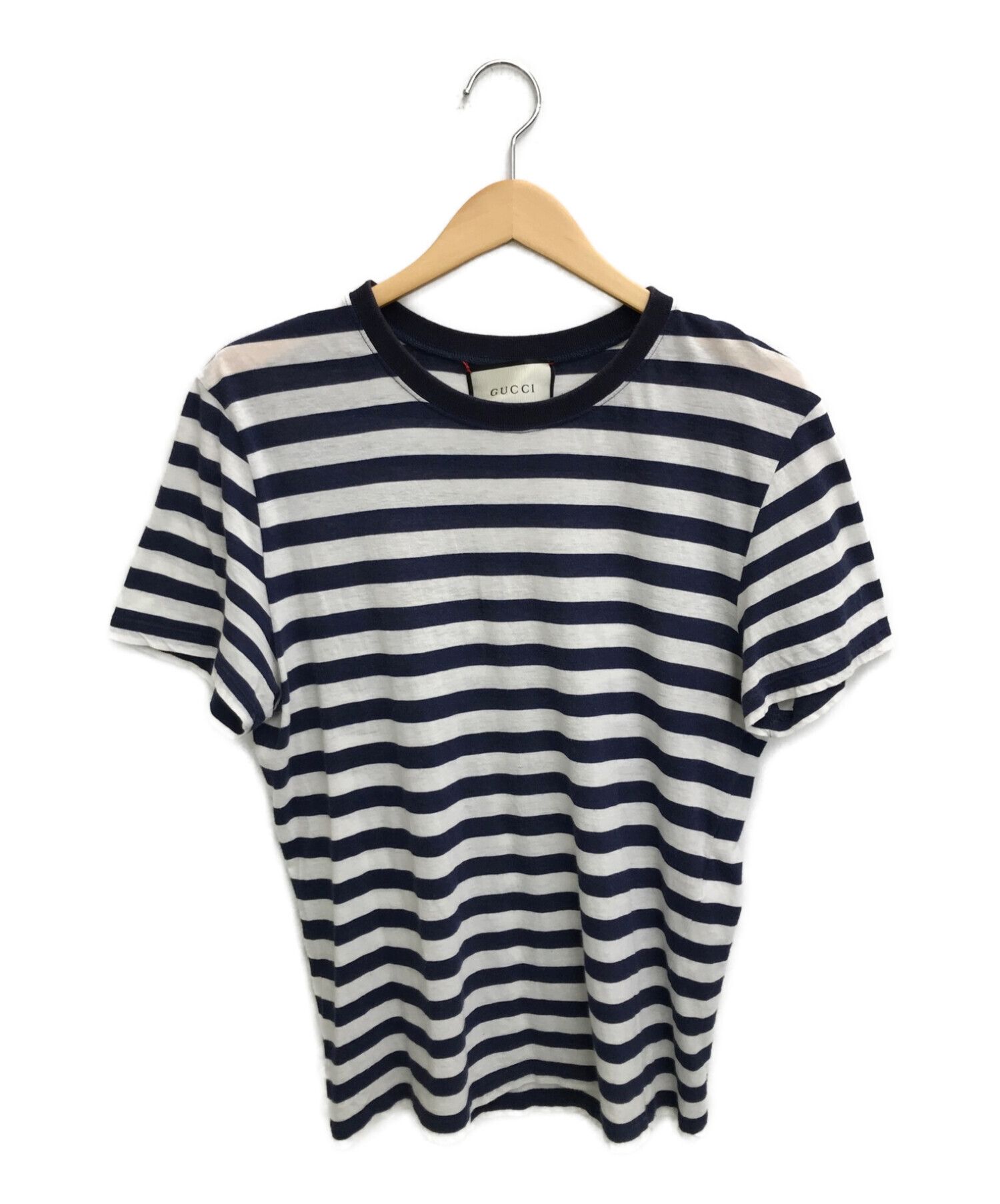 【正規品】の通販 GUCCI　ボーダーTシャツ Tシャツ/カットソー(半袖/袖なし)