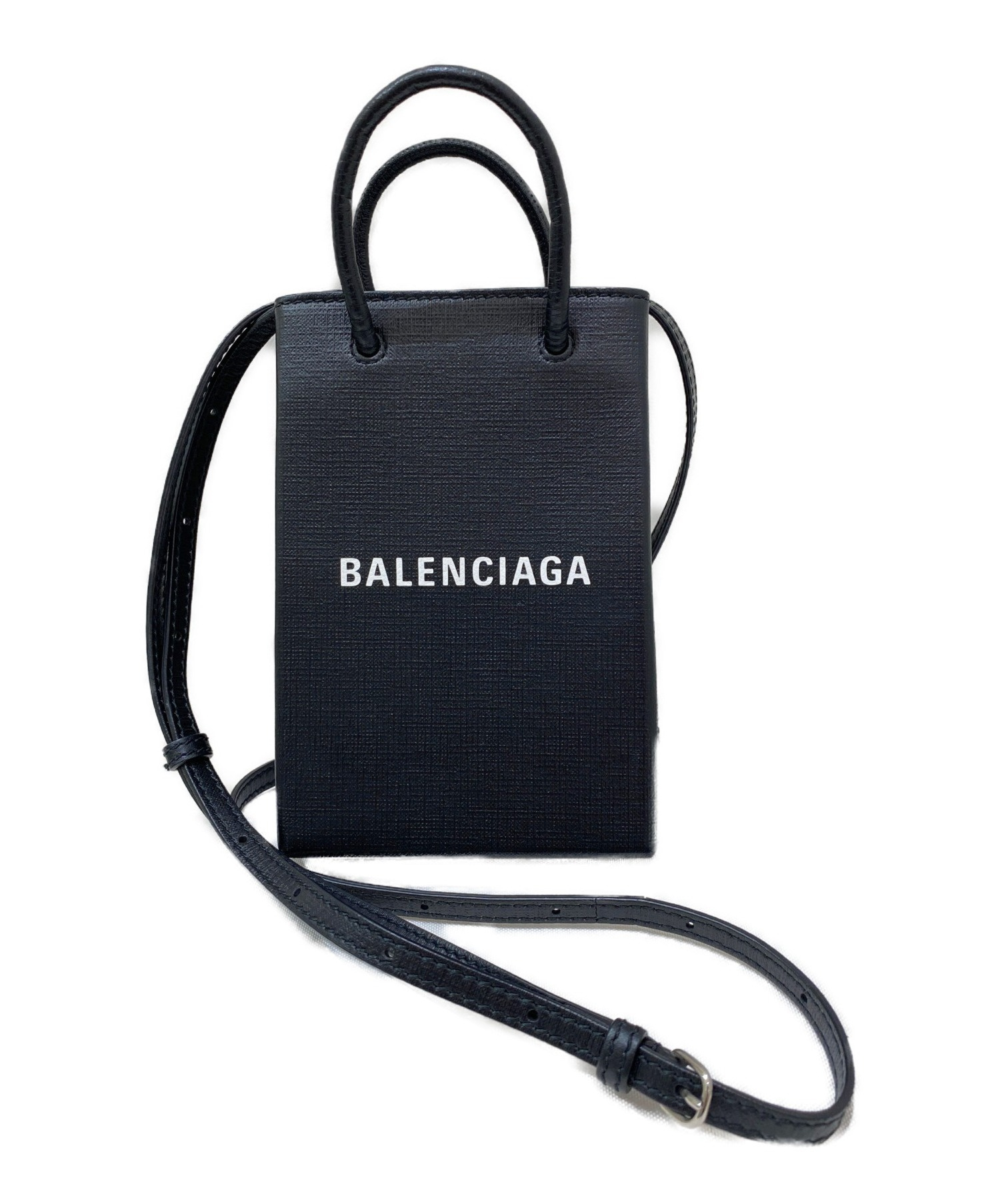 国内外の人気-Balenciaga - バレンシアガ ブラック• フォンフォルダー 