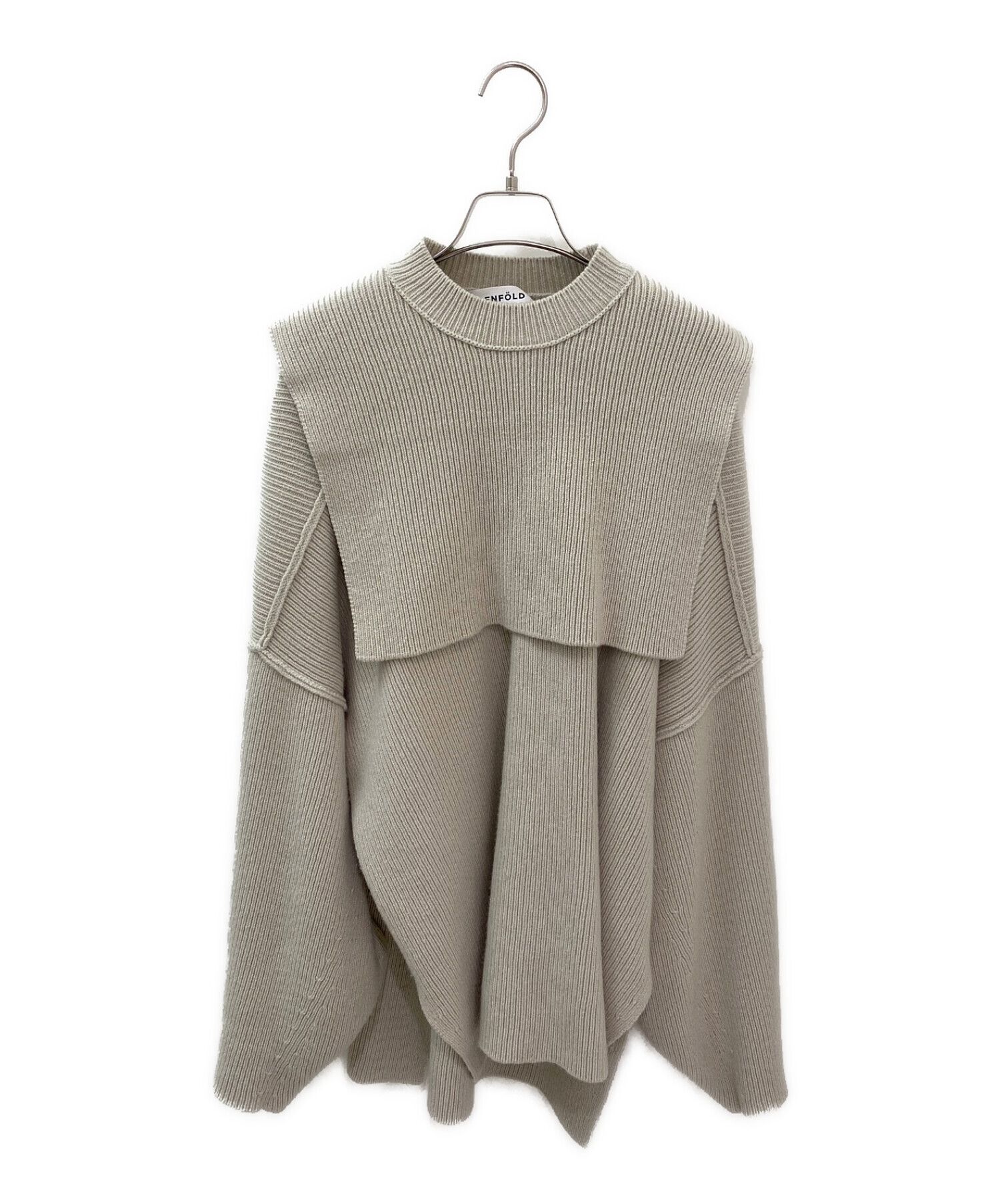 ENFOLD CIRCLE KNIT BIB グレー - 通販 - pinehotel.info