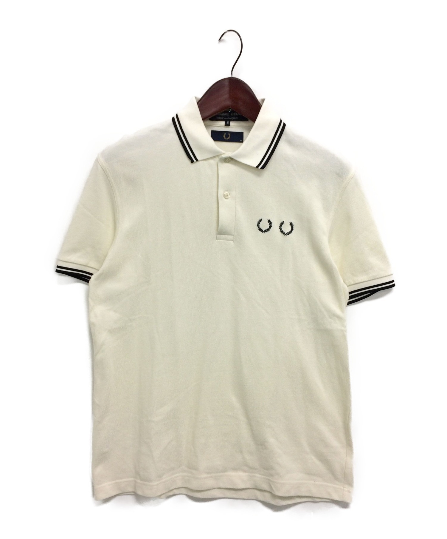 Comme Des Garcons Homme Deux Fred Perry コムデギャルソンオムドゥ フレッドペリー ポロシャツ オフホワイト サイズ M ブランド古着の通販サイト ブランドコレクト