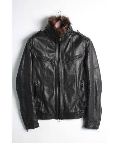 SHELLAC (シェラック) レザージャケット ブラック サイズ:46