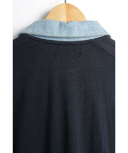 シルバーピーチ 23SS kolor カラー knit 長袖ニットポロシャツ 5